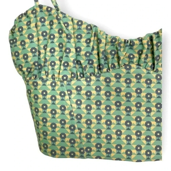 ZARA Bloggers Fav Printed Corset Crop Top - Picture 4 of 7